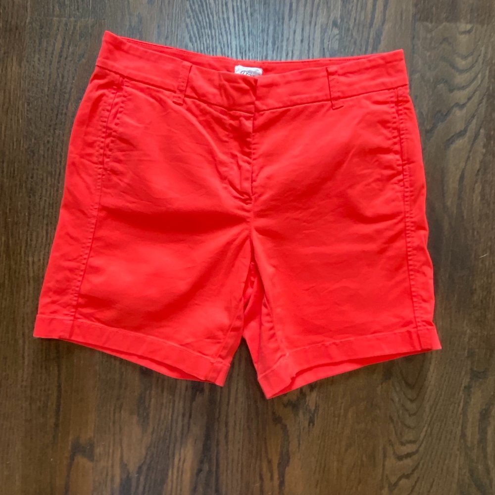 JCrew Red 7” Chino Short – sz 6